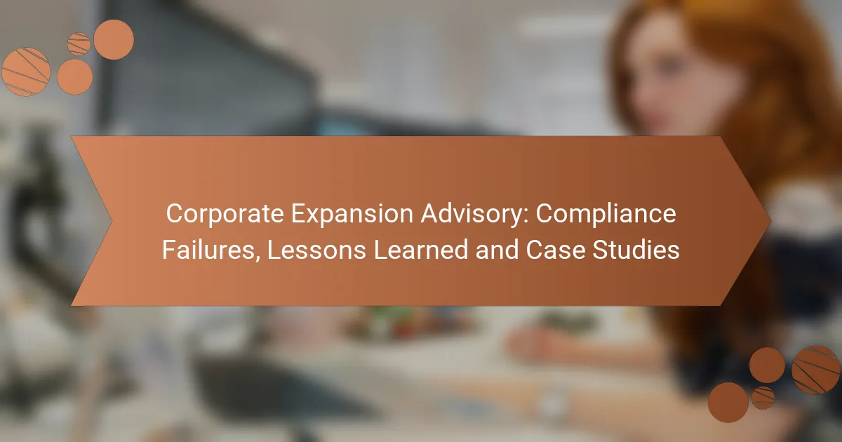 Corporate Expansion Advisory: Compliance Failures, Lessons Learned and Case Studies