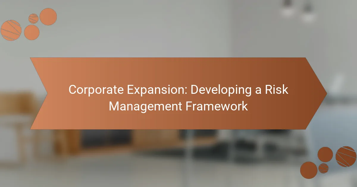 Corporate Expansion: Developing a Risk Management Framework