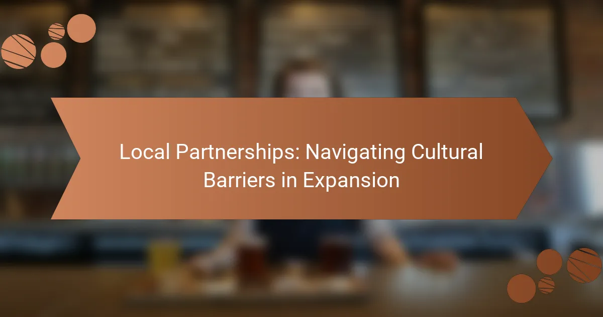 Local Partnerships: Navigating Cultural Barriers in Expansion