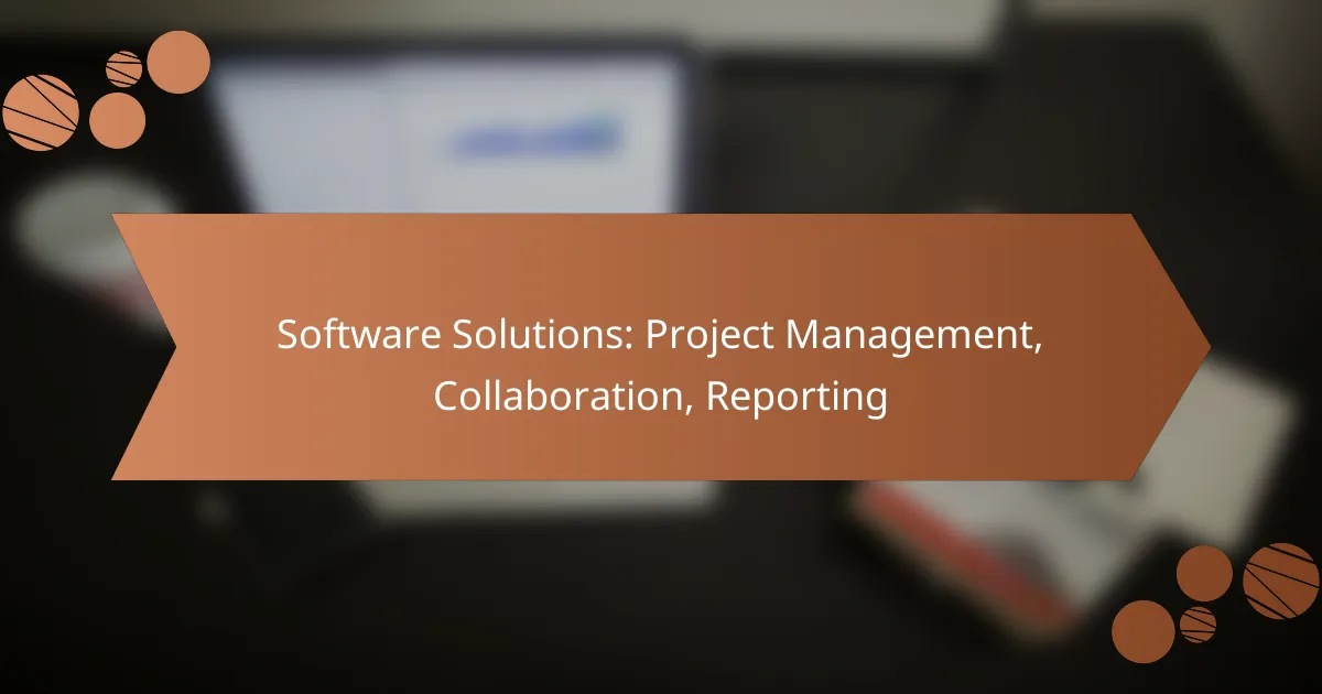 Software Solutions: Project Management, Collaboration, Reporting